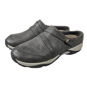 Easy Spirit Sequinox 3 Explore 24 Gray Mules Women's Size 10W W Comfort Shoes